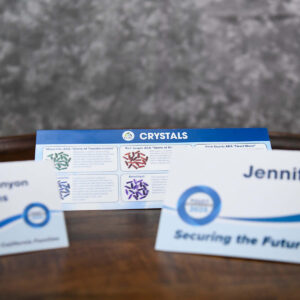 Half-fold printed brochures